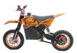 画像3: 500W搭載電動ポケバイ モトクロスモデル ダートバイクタイプポケットバイク オレンジ CR-DBE05 (3)