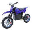 画像1: 350W搭載電動ポケバイ モトクロスモデル ダートバイクタイプポケットバイク ブルー CR-DBE03 (1)