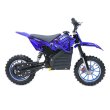 画像4: 350W搭載電動ポケバイ モトクロスモデル ダートバイクタイプポケットバイク ブルー CR-DBE03 (4)