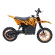 画像4: 350W搭載電動ポケバイ モトクロスモデル ダートバイクタイプポケットバイク オレンジ CR-DBE03 (4)