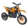 画像2: 350W搭載電動ポケバイ モトクロスモデル ダートバイクタイプポケットバイク オレンジ CR-DBE03 (2)