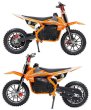 画像2: RSBOX 500W搭載電動ポケバイ 速度コントローラー付き モトクロスモデル ダートバイクタイプポケットバイク オレンジ CR-DBE07 低車高モデル (2)